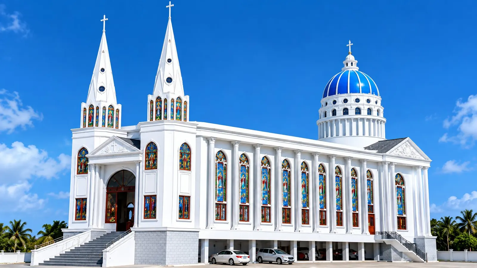 The new Basilica church, Besant Nagar